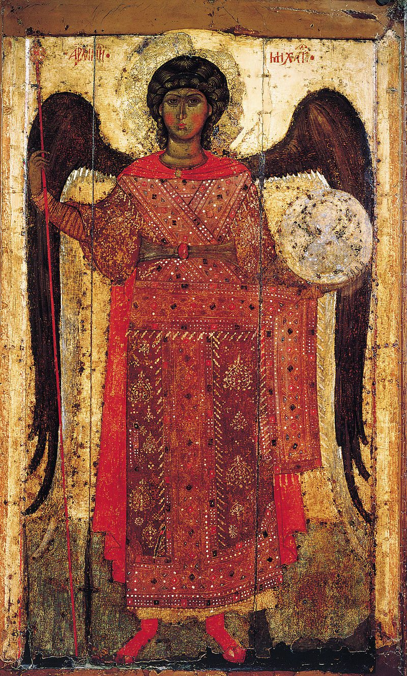 13. sajandist pärinev peaingel Miikaeli pühakuju Jaroslavli peakirikus