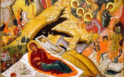 Kristuse sündimine. Bütsantsi ikoon
